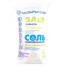 МОЗЫРЬ Соль таблетированная. Мешок 25 кг