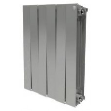 Радиатор биметаллический Royal Thermo Piano Forte 500 6 секций, silver satin