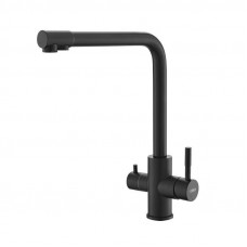 Смеситель для кухни ESKO K24 Kitchen R-излив, с подключением к фильтру, черный