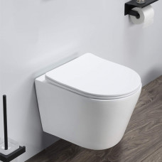 Унитаз подвесной Comforty 105 безободковый, сиденье дюропласт softclose тонкое, быстросъёмное Унитаз подвесной Comforty 105 безободковый, сиденье дюропласт softclose тонкое, быстросъёмное