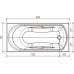 Ванна акриловая Eurolux ONTARIO 160x75