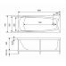 Ванна акриловая Eurolux TROYA 170x70 Ванна акриловая Eurolux TROYA 170x70