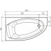 Ванна акриловая Eurolux BERGAMI 160x90 R Ванна акриловая Eurolux BERGAMI 160x90 R