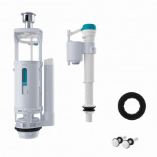 Арматура смывная IDDIS Optima Home F012400-01K, Белый, 2-ур, нижний подвод, тип А Арматура смывная IDDIS Optima Home F012400-01K, Белый, 2-ур, нижний подвод, тип А