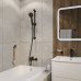 Шланг для душа IDDIS Optima Home OPH15BLi19 черный матовый, силиконовый, 1,5м