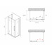 Душевой уголок ABBER Schwarzer Diamant AG30140H-S60-S60
