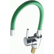 Смеситель для кухни Ex-Promt Kitchen картридж д.40мм,гибкий излив, light green латунь