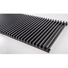Решетка Techno RRAp 185-1000 алюминиевая на полимерной основе (цвет Чёрный)